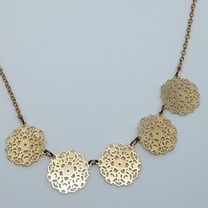 Delicate gold filigree necklace